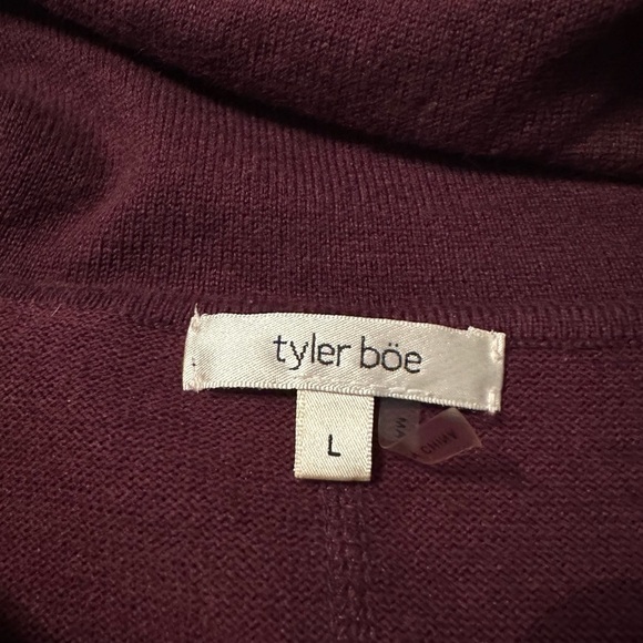 Tyler Boe Cowl Neck Cotton Cashmere Tunic Sweater - Large - Picture 5 of 11